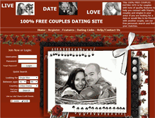 Tablet Screenshot of couples.livedatelove.com